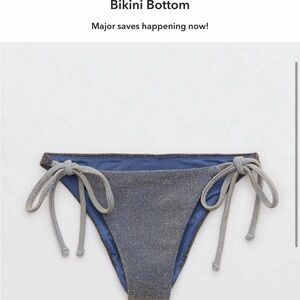 NWT Aerie Sparkly Bikini Bottom Sz M